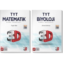 3D Yayınları 2022 TYT Matematik Biyoloji Soru Bankası Seti (2 Kitap)