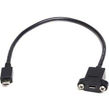 Odseven Panel Tipi USB Uzatma Kablosu - Micro B Erkek - Micro B Dişi