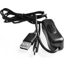 Odseven USB Güç Kablosu A'dan B'ye (Dahili Güç Anahtarı)