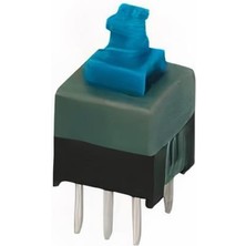 Robotistan 6 Pinli On Off Anahtar - Mavi (8x8 Mm)