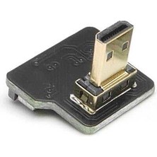 Odseven Micro HDMI Plug - Dik - Sağ (L Tipi - Dıy HDMI Kablo ile Birlikte Kullanılabilir)