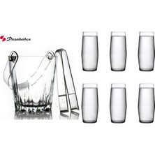 Paşabahçe 64074-53588 Nude Kristal Rakı Bardağı - Buz Kovası Seti