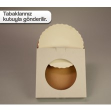 Refsan Lenger Tabak Rolyefli Kutulu  Seramik Bisküvi 30 cm