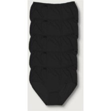 Tutku Kadın Gri 5'li Paket Likralı Bato Külot Yumuşak Dokulu ve Esnek Yapı ile Gün Boyu Konfor