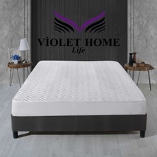 Violet Life Tek Kişilik Kapitone Fitted Sıvı Geçirmez Alez & Yatak Koruyucu