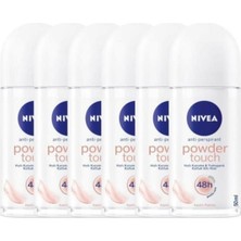 Nivea Roll-On Bayan Powder Touch 50ML x 6 Adet