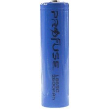 Profuse 18650 3.7 V 2600MAH Li-Ion Şarjlı Pil - Kutup Başlı