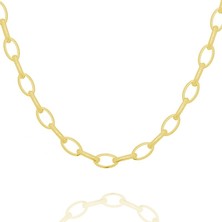 Takı Depo Oval Doch Model Gümüş Zincir 80 Mikron Kalınlık