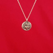 Takı Depo Antik Roma Figürlü Minimal Gümüş Kolye