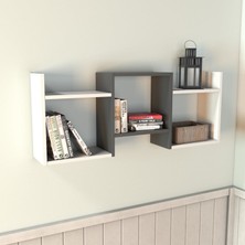 Bimossa X5030 Remus Duvar Rafı Antrasit/beyaz