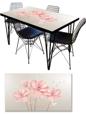 Sticker Art Masa Kaplama Folyosu Mobilya Masa Kaplama Folyoları Çiçek Kelebek