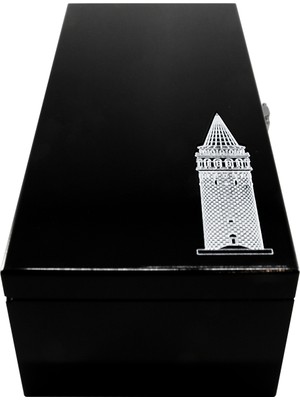 Kamet Galata Kulesi Metal Biblo Özel Seri - Antik Gümüş