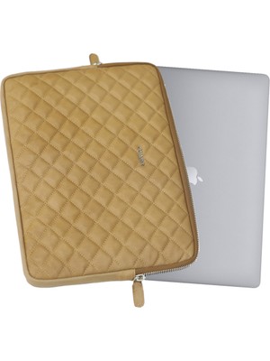 Guard Krem Capitone Clutch Çanta