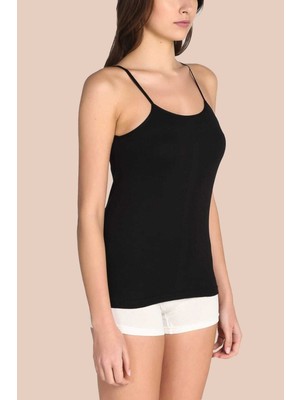 Tutku Kadın Beyaz 6'lı Paket Pamuklu Ribana Ip Askılı Atlet ELF568TUTKU135CCM6