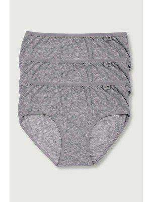 Tutku Kadın Karışık Renk 3'lü Paket  Likralı Bato Külot ELF568T0924CCM3