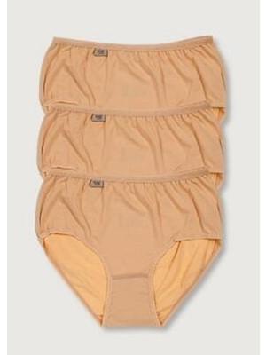 Tutku Kadın Ten 3'lü Paket Likralı Bato Külot