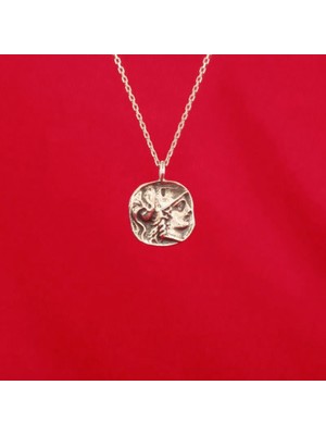 Takı Depo Antik Roma Figürlü Minimal Gümüş Kolye