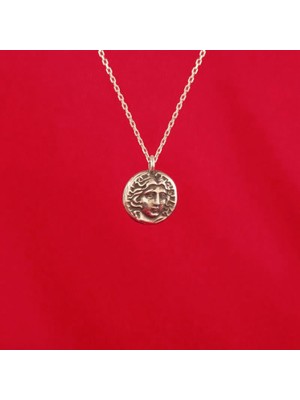 Takı Depo Antik Roma Figürlü Minimal Gümüş Kolye