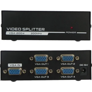 4873 4 Port Vga Splitter Switch Çoklayıcı Çoğaltıcı