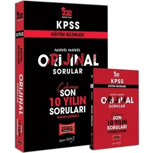 Yargı Yayınevi KPSS 2022 Eğitim Bilimleri Fasikül Fasikül Orijin