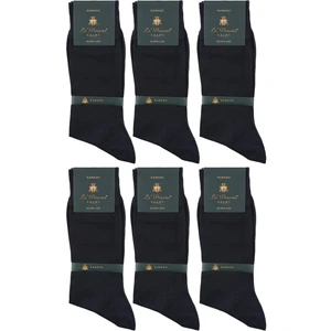 La Pescara La'pescara Ultra Lüks 6'lı Füme Bambu Klasik Erkek Çorap Set CRP176