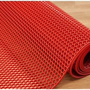 90 cm x 1 mt  Kırmızı Zmat Paspas Kaydırmaz Havuz Kenarı Paspası Yolluk Petek Pvc Iç - Dış Mekan Islak Zemin Kaymaz
