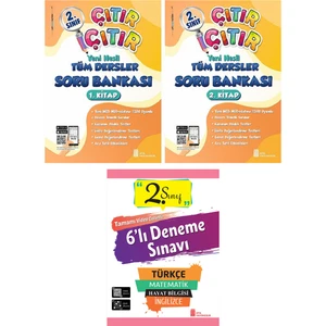 Ata Yayıncılık 2. Sınıf Çıtır Çıtır Tüm Dersler Soru Bankası Set 1 Ve 2. Kitap (1 Ve 2. Dönem) + 2 Sınıf 6'Lı Deneme