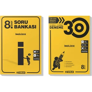 Hız Yayınları 2022 LGS Ingilizce Soru Bankası & Deneme Seti (2 Kitap)