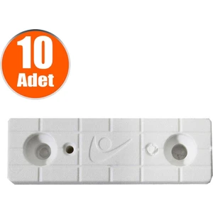 Plastik Takoz Ayak Baza Papucu Beyaz Denge Çubuğu Takozu 5 cm (10 Adet)