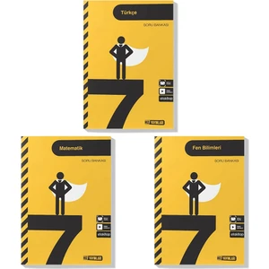 Hız Yayınları 7. Sınıf Türkçe Matematik Fen Bilimleri Soru Bankası Seti 2022 3 Kitap