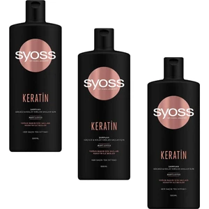 SyossKırılma Karşıtı Keratin Özlü Bakım Şampuanı 500 ml (3 Adet)