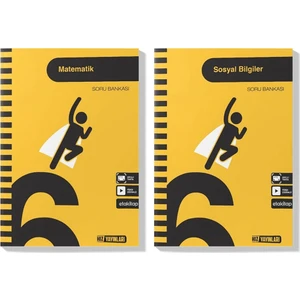 Hız Yayınları 6. Sınıf Matematik Sosyal Bilgiler Soru Bankası Seti 2022 2 Kitap