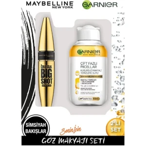Maybelline Bigshot Ext. Black Maskara+Garnier Micellar Oil 100 ml