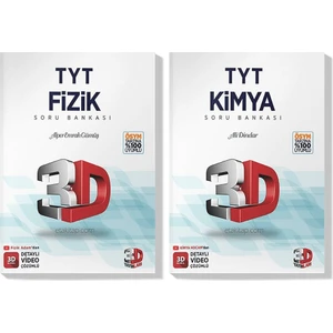 3D Yayınları 2022 TYT Fizik Kimya Soru Bankası Seti (2 Kitap)