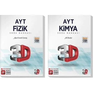 3D Yayınları 2022 AYT Fizik Kimya Soru Bankası Seti (2 Kitap)