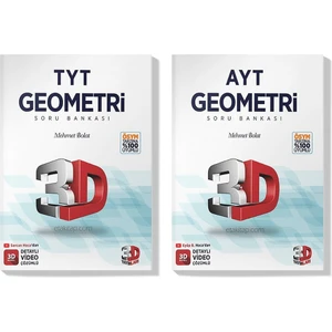 3D Yayınları 2022 TYT AYT Geometri Soru Bankası Seti (2 Kitap)