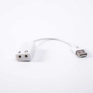 Raspberry Pi USB Ses Kart Modülü (Mikrofon ve Kulaklık Girişi)