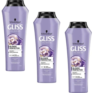 GlissBlonde Perfector Turunculaşma Karşıtı Mor Şampuan 250 ml (3 Adet)