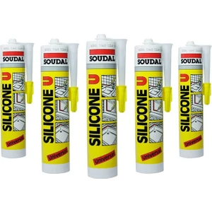 5'li Soudal Silikon Şeffaf 280 gr