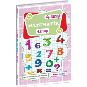 Mavi Deniz Yayınları 4. Sınıf Matematik 1. Kitap Yeni 2022