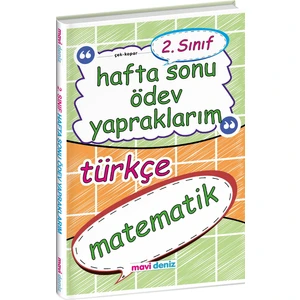 Mavi Deniz Yayınları 2. Sınıf Hafta Sonu Ödev Yapraklarım Yeni 2022