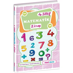 Mavi Deniz Yayınları 4. Sınıf Matematik 2. Kitap Yeni 2022