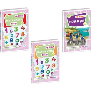 Mavi Deniz Yayınları 4. Sınıf Matematik Türkçe Kitap Seti Yeni 2022
