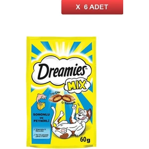 Kedi Ödülü Mix Somonlu Tavuklu Peynirli 60 gr (6 Adet)
