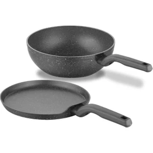 Granit Krep ve Wok Tava Seti