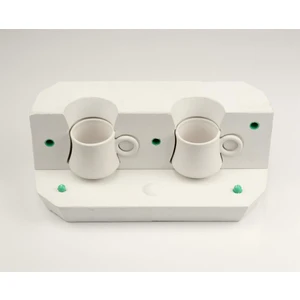 Kazan Fincan Ikili Batarya  Alçı Kalıp