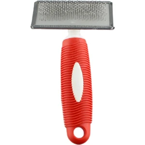 Kedi ve Köpek Bakım Fırçası Medium 16 x 9 cm Kırmızı