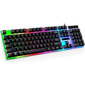 C-59 Gökkuşağı Nefes Efektli Aydınlatma Gaming Oyuncu Klavye Q Tr