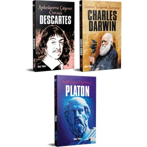 Halk Kitabevi Dünyayı Değiştiren İnsanlar 3 Kitap Descartes-Darwin-Platon