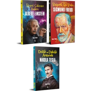 Halk Kitabevi Dünyayı Değiştiren İnsanlar 3 Kitap Einstein-Freud-Tesla